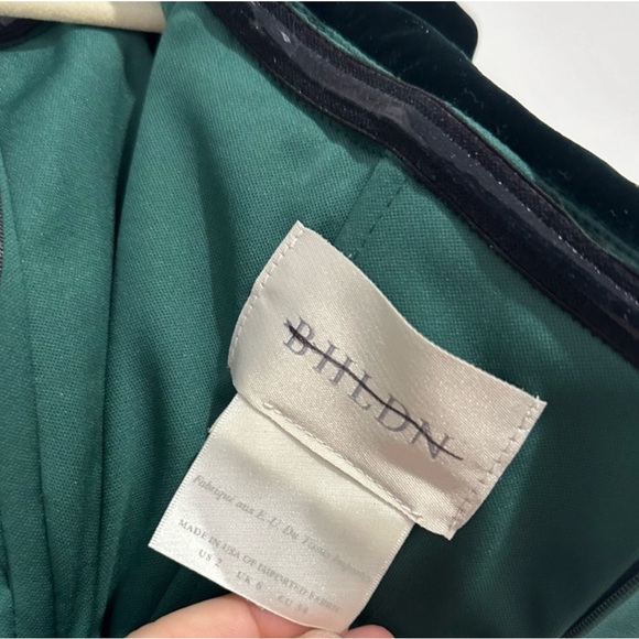 NWT BHLDN Fawn Velvet Maxi Dress Emerald Green Anthropologie - Picture 5 of 5